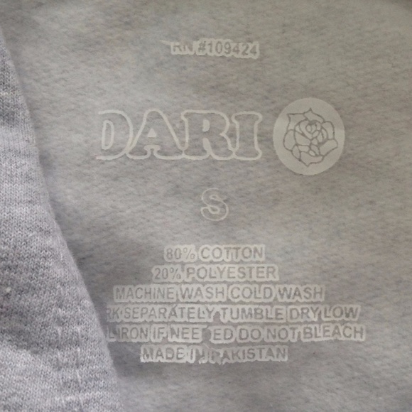 DARI gray hooded sweatshirt - Picture 2 of 2